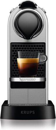 Кавоварка Krups Nespresso XN741B Окремо стояча еспресо-машина Автоматичне відключення 1-літровий бак для води 1260 Вт Срібло Сітіз