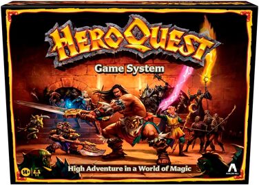 Настільна гра Avalon Hill HeroQuest базова гра, пригодницька гра в стилі фентезі, від 14 років, для 2 - 5 гравців, АНГЛІЙСЬКА МОВА HAS2847U Великобританія Мульти