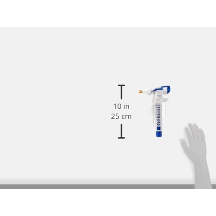 Поплавковий клапан Geberit 240700001 для надводного бачка No 240.700, 25,2 x 15,8 x 7 см Одинарний