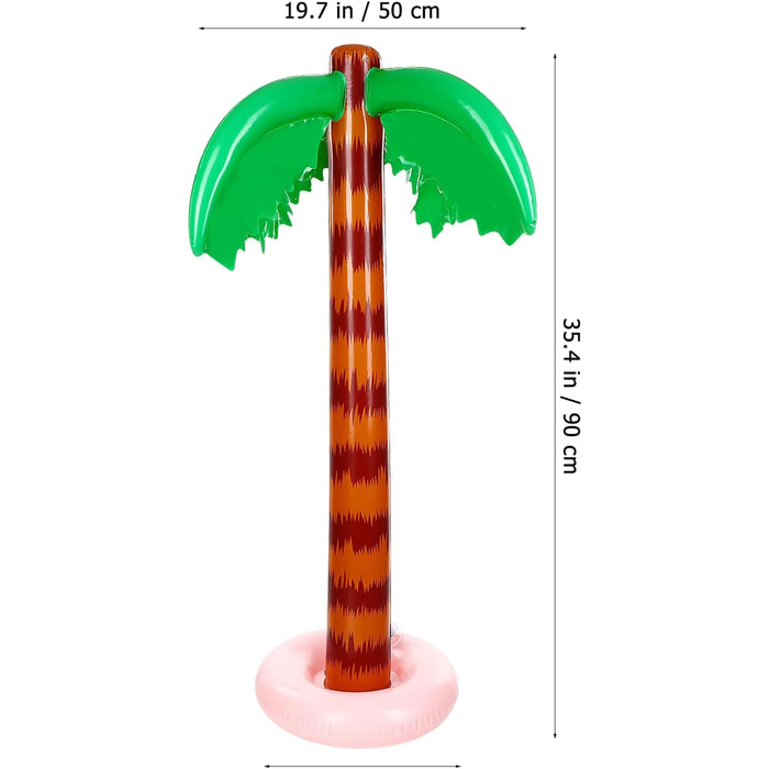 Надувні пальми Jumbo надувні кокосові дерева пляжний фон для гавайської вечірки Луау прикраса 2 шт. и