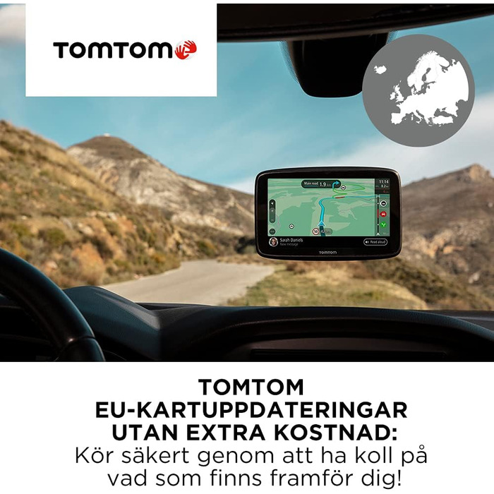 Навігаційний пристрій Tomtom GO Classic (уникнення пробок завдяки Tomtom Traffic, оновлення Європа, оновлення через Wi-Fi) (5 дюймів, комплект з кріпленням на панель приладів)