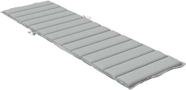 Подушка для шезлонгу CIADAZ Melange Light Grey 200x60x4 см Тканина, Подушка для шезлонга, Подушка для шезлонга, Подушка для шезлонга, Подушка для лавки, Подушка для стільця для високих стільців, Подушки для шезлонгів - 4002509