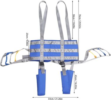 Слінг для підйому всього тіла пацієнта, допоміжні засоби для ходьби стоячи, слінг з розділеними ногами, допоміжний засіб для руху, ремінь для підйому ходи, слінг для ходьби пацієнта, ремінь для перенесення, вправи для тренажера опор для ніг (розмір г m