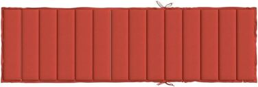 Подушка для шезлонга CIADAZ Melange Red 200x60x4 см Тканина, Подушка для шезлонга, Подушка для шезлонга, Подушка для шезлонга, Подушка для лави, Подушка для стільця для високих стільців, Подушки для шезлонгів - 4002515