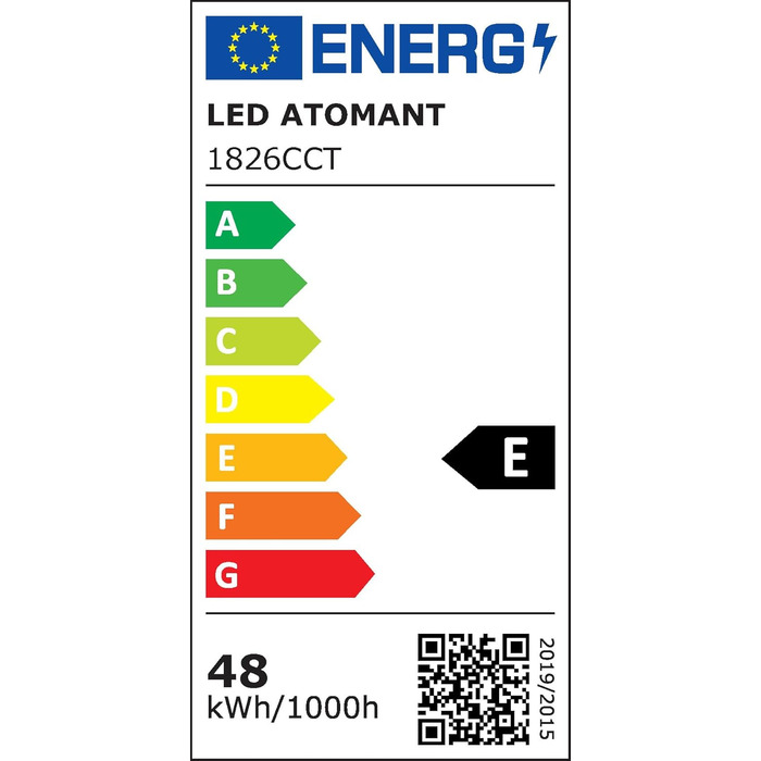 Пакет з 4 комплектів монтажних рамок LED вбудовувана прожекторна панель 60x60см 48W, CCT (перемикач вибору кольору теплий білий, нейтральний білий або холодний білий), 5000 люмен, включаючи драйвер C C T 4 шт. и (в упаковці )