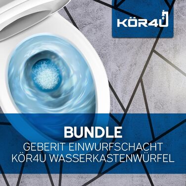 Підходить для прихованих бачків Geberit UP300 та UP320, з кубом для води для очищення та свіжого аромату, 4u Geberit Insertion Chute