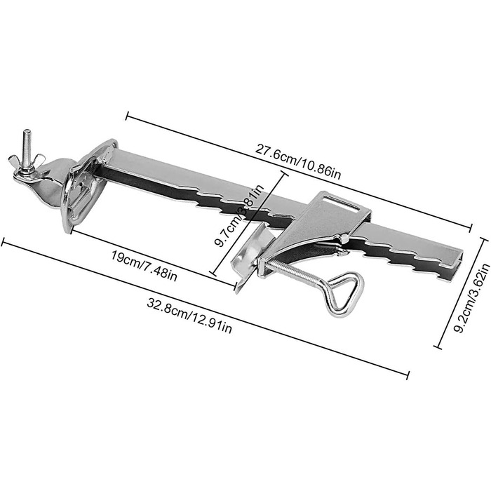 Тримач для парасолі, Затискач для парасольки, Тримач для парасольки з фіксованим затискачем, регульована товщина, Легке встановлення, Тримач для парасольки, Кронштейн для затискача парасольки для човнів, Двері багажника