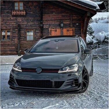 Заднє антикрило для VW For Golf 7.5 Для GTI R For Line 2017-2020 Передній бампер Аеро Kit Canard Wings Gloss Black Задній спойлер (Розмір A)