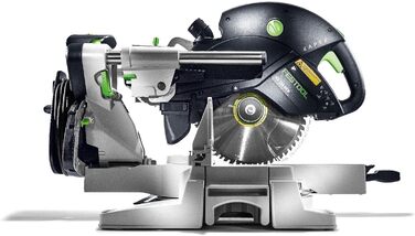 Поперечна пила Festool KS 120 REB KAPEX (з пиляльним диском WOOD UNIVERSAL, кутовим затискачем, затискачем для заготовки, шестигранним ключем)