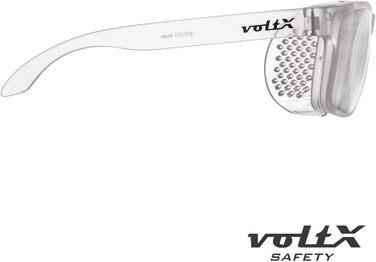 Захисний зчитувач voltX 'Crystal', повністю засклені захисні окуляри (діоптрій 2.0, прозора лінза) - ОКУЛЯРИ БЕЗПЕКИ ЧИТАЧІВ, лінза UV400