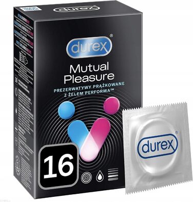 Презервативи Durex Mutual Pleasure - для клімаксу суглобів, 1 упаковка (1 х 16 шт. )