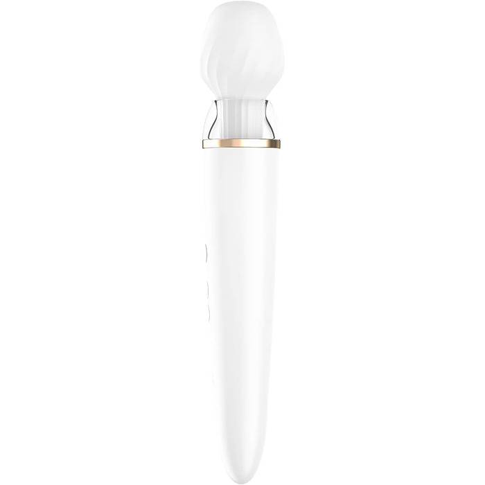 Додаток Satisfyer Double Wand-er Connect, масажер XXL, надзвичайно міцний, керування програмою, водонепроникний (IPX7), безпечний для шкіри силікон