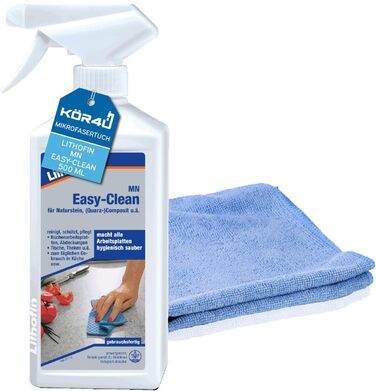 Розпилювач Lithofin MN Easy-Clean 500 мл 18921, в тому числі 1 шт. серветка з мікроволокна kr4u синя, 3 шт.