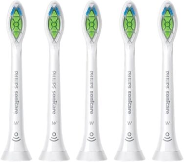 Насадка для зубної щітки Philips Sonicare W2 Optimal White Standard HX6065/10 5 упаковок, стандартний розмір, кріплення Click, сполучення BrushSync ука (5 упаковок)