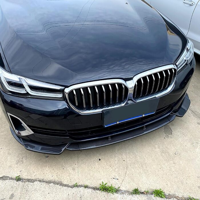 Автомобільний передній губний спойлер для BMW 5 Series G30 G31 520i 525i 530i 2021 2022 2023 Передній бампер Губа Передній спойлер Аксесуари для стилю автомобіля., B-Глянцевий чорний звичайний B-Глянцевий чорний