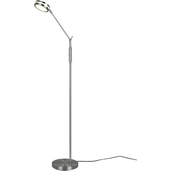 Світлодіодний торшер Trio Lights Franklin 426510208, Метал в т.ч. 35 Вт LED, Зміна кольору, Диммер (нікель-матовий, торшер)