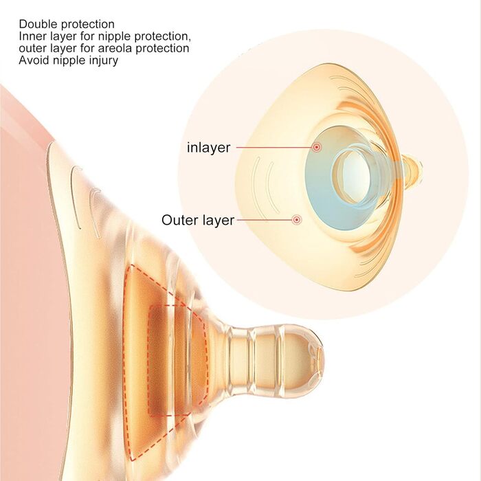 Протектор для сосків, м'який протектор для сосків для годування, силіконовий протектор для сосків для грудного вигодовування новонароджених