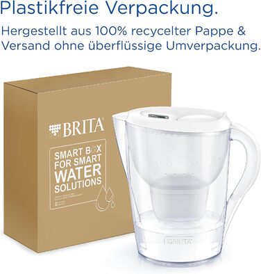 Фільтр-глечик для води BRITA Marella XL білий (3,5 л) з картриджем MAXTRA PRO All-in-1 фільтр для води для зменшення вапняного нальоту, хлору, свинцю, міді та речовин, що погіршують смак у воді