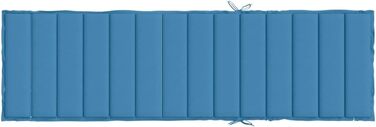 Подушка для шезлонгу LAPOOH Melange Blue 200x60x4 см тканина, подушка для шезлонга, подушка для шезлонга, подушка для шезлонга, подушка для лавки, подушка для стільця для високих стільців, подушки для шезлонга - 4002513