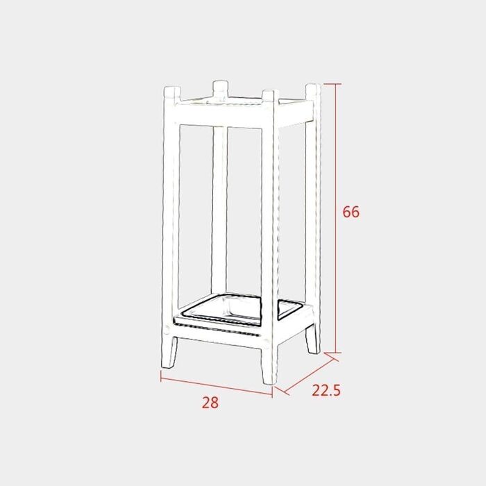 Підставка для парасольок Підставка для парасольок Підставка для парасольки з сосни Деревина Підставка для передпокою, Тримач для парасольки, Домашній магазин, Ресторан, Стелаж для зберігання Домашній коридор Підставка для парасольок (колір чорний, Розмір 