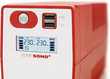 ДБЖ SALICRU SPS 1200 SOHO (лінійний інтерактивний ДБЖ 500 ВА - 2200 ВА з подвійним зарядним пристроєм USB) (650 ВА)