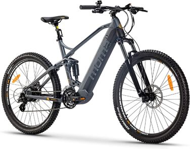 Електричний велосипед Moma Bikes EMTB 27,5', повна підвіска, повна підвіска, 24 передачі та гідравлічні дискові гальма SHIMANO, вбудований акумулятор іонно-літієвий 48V 13Ah L-XL