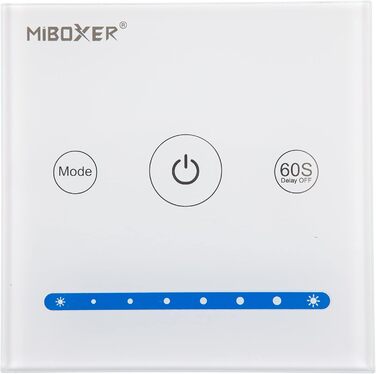 Контролер Miboxer Milight Настінний контролер MiLight TOUCH P1 для білого диммера від 12-24В до 5А для світлодіодної продукції