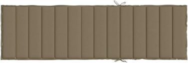 Подушка для шезлонгу CIADAZ Melange Taupe 200x50x4 см тканина, подушка для шезлонга, подушка для шезлонга, подушка для шезлонга, подушка для лавки, подушка для стільця для високих стільців, подушки для шезлонга - 4002506