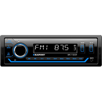 Автомагнітола 1-DIN, FM-RDS, Bluetooth, система гучного зв'язку, 2xUSB, Aux-in, Sub-Out, Багатобарвний, 200 Вт, 1123 BT