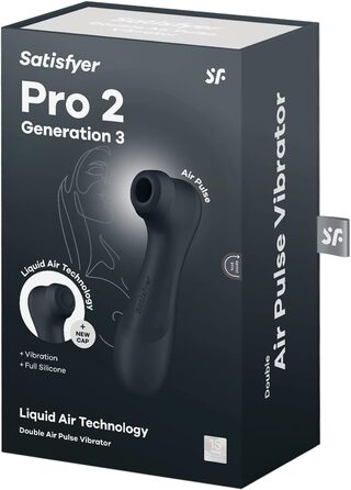 Вібратор Satisfyer Pro 2 покоління 3 Технологія рідкого повітря Тиха сильна стимуляція клітора Вібратор хвилі тиску з вібраціями Секс-іграшка подарунок для жінок Еротичний фалоімітатор жіночий чорний