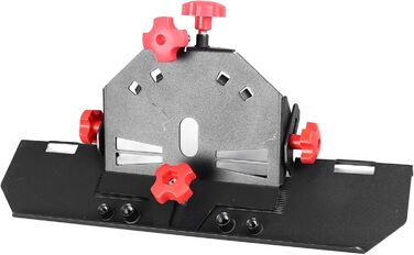 Фаска для плитки, Проста у використанні, Металева, Портативна, Стабільна, Фаска для плитки, Висока ефективність, 45 градусів, для кутової шліфувальної машини 115 125 (червоний гвинт і гайка)