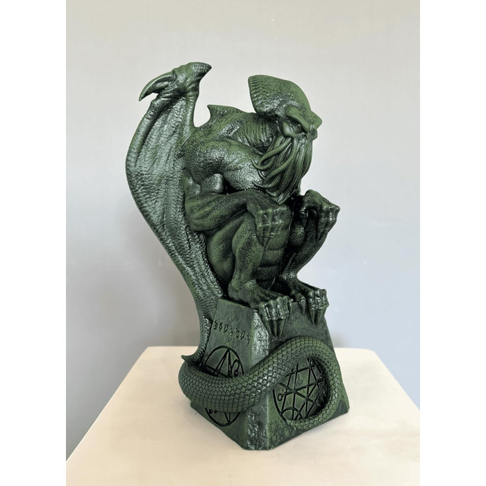 Статуетка Ктулху 27 см Cthulhu Rising Marble Sculpture Hp Lovecraft Bust Statue Cthulhu Idol