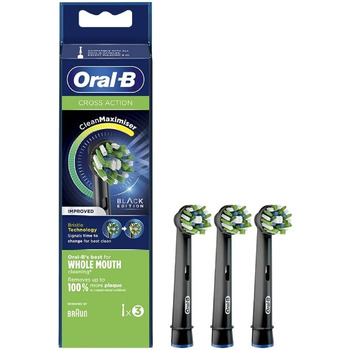 Насадки для електричної зубної щітки Oral-B Clean Maximiser Cross Action, 3D White, Відбілюючий ефект, 3 шт. и, чорна чорна 3 шт. и (1 упаковка)