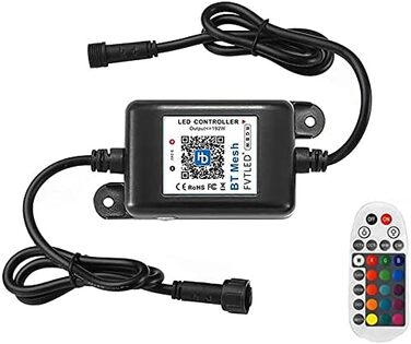 Контролер SUBOSI Bluetooth RGBWW бездротовий DC12V/24V для світлодіодних вбудованих наземних ліхтарів RGBWW