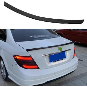 Автомобільний задній спойлер, сумісний з Mercedes-Benz W204 C Class 2008-2014 2009 2010 2011 2012 2013 C180 / C200 / C230, Прикраса даху автомобіля Tail