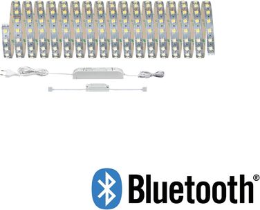 Світлодіодна стрічка MaxLED 500 Розумний дім Bluetooth Базовий набір 10 м з можливістю налаштування білий в т.ч. 47 Вт з можливістю затемнення сріблястий пластиковий світлодіодний ремінець 3000 K Базовий набір 10 м 3000K, 70565