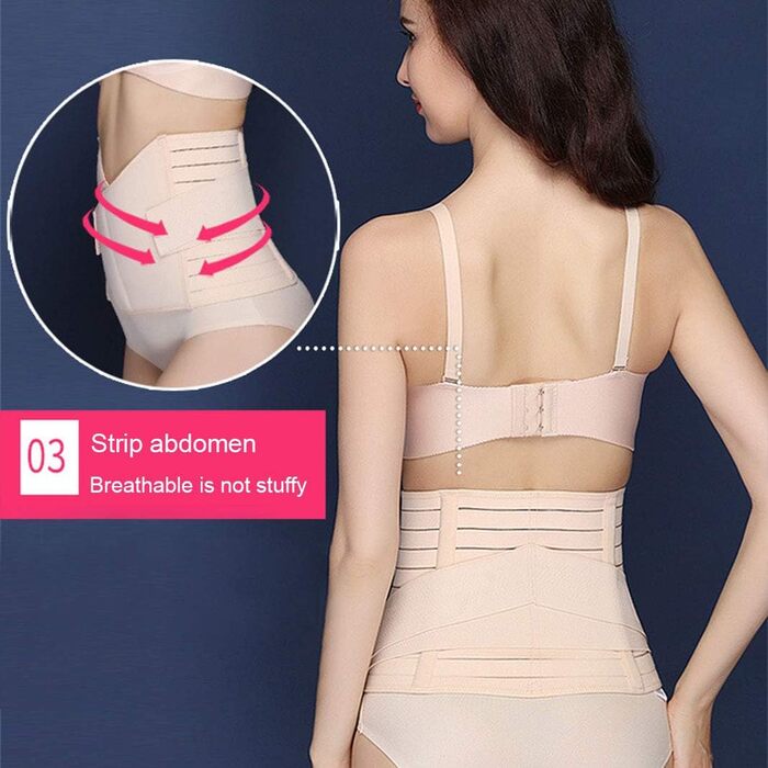 KuKiMa Postpartum Belly Belt Postpartum Support Belly Body Shaper High Elastic Support Corset Tummy Control Recovery Postpartal Corset for Women After Care, Beige, KuKiMa Postpartum Belly Belt Postpartum Support Belly Body Shaper High Elastic Support Cors