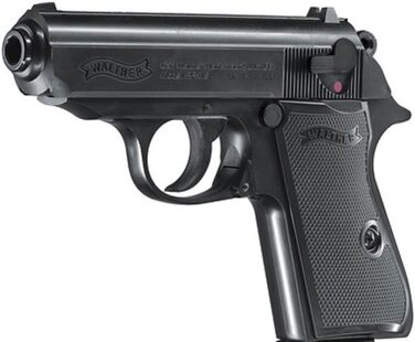 Пістолет для страйкболу walther WA25007 PPK/S, чорний, один розмір