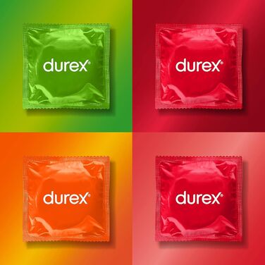 Презервативи Durex Surprise Mix захоплююче різноманіття, практичні та непомітно упаковані для безпечного сексу та додаткової стимуляції оптова упаковка з 30 шт.