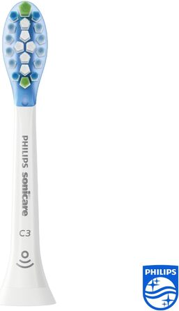 Оригінальні насадки для звукової зубної щітки Philips Sonicare C3 Premium Plaque Defense Standard - 4 упаковки білого кольору (модель HX9044/17) 4 шт.