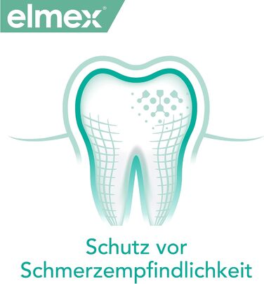 Набір Elmex Sensitive із зубною пастою та зубною щіткою - доглядає та захищає чутливі до болю зуби Набір - 3 x 75 мл зубна щітка