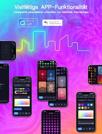 Неонова світлодіодна стрічка Gaoxun 3 м, RGBIC стрічка з керуванням додатком Wi-Fi, пульт дистанційного керування, синхронізація музики, сумісний з Alexa, Google Assistant, смужка своїми руками для вітальні, спальні, ігрової стіни, декор Rgb з Ic 3m-Новий