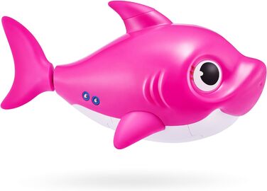 Іграшка для ванни ZURU Robo Alive Junior Baby Shark на батарейках, що співає та плаває, від (Рожева акула-матуся)