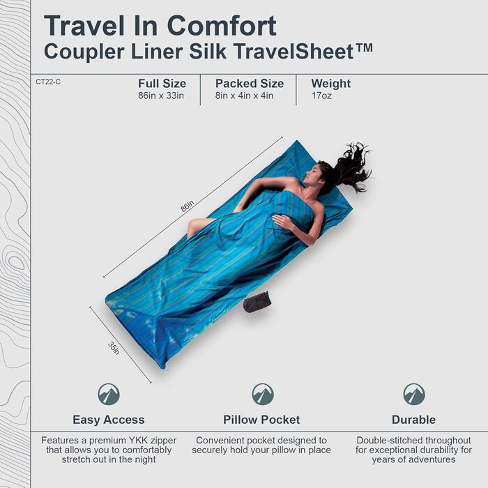 Кокон бавовняний travelsleepsystem TravelSheet зчеплення