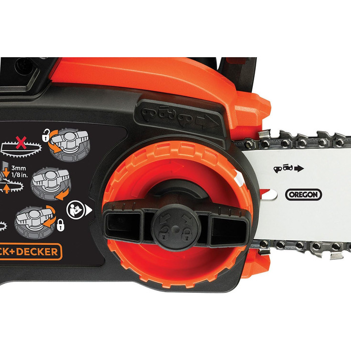 Акумуляторна літій-іонна ланцюгова пила BlackDecker 36V GKC3630L20 з акумулятором та зарядним пристроєм - Ідеально підходить для деревообробки та садівництва - Довжина полотна 30 см