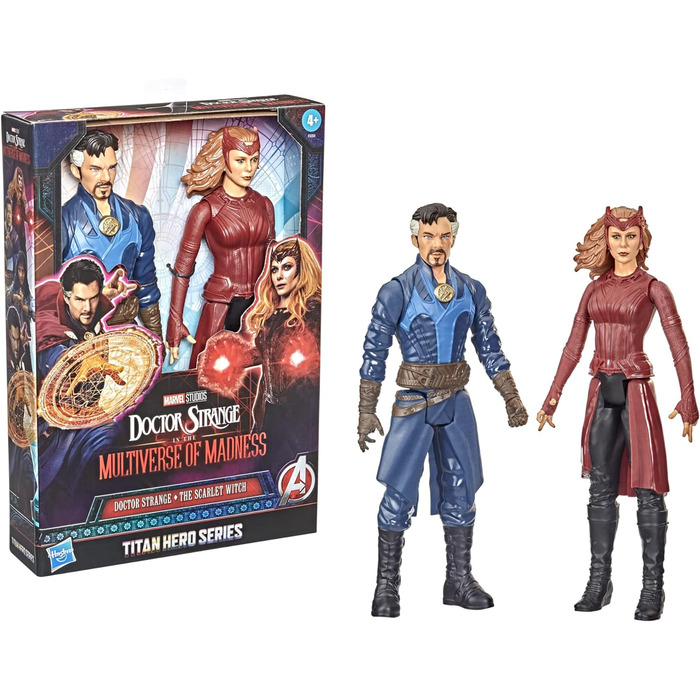 Доктор Стрендж у Всесвіті божевілля іграшки, Doctor Strange The Scarlet Witch 12-Inch-Scale 2-Pack, Doctor Strange The Scarlet Witch 12-Inch-Scale 2 Pack