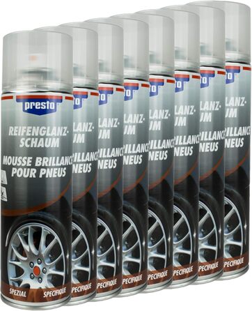 Мл 157189, 8 шт., TIRE GLOSS FOAM Tire Gloss Foam Cleaner Care 500