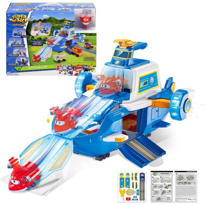 Ігровий набір Super Wings світовий літак EU74083, різнокольоровий Джет