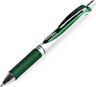 Гелева ручка Pentel EnerGel XM BL77, висувна, 0,7 мм, 54 перероблена, лісова зелена, 6 шт.