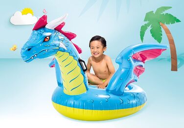 Для дітей від 3 років Dragon Ride-On, 200,7 x 190,5 см, для дітей від 3 років, різнокольоровий, L, 79in X 75in